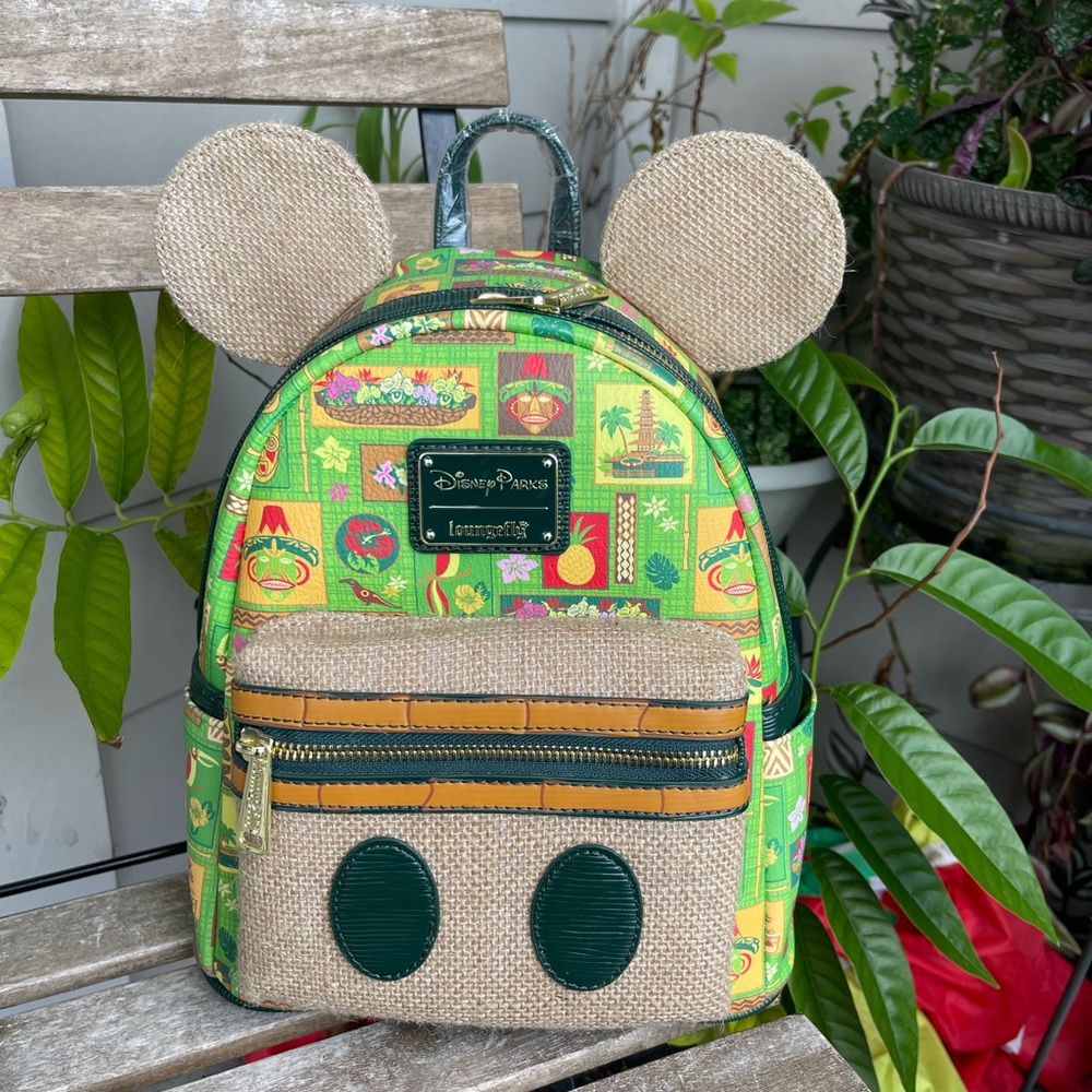 NWT SOLD OUT Loungefly Disney Exclusive Tiki Room Mini Backpack. Limited Edition